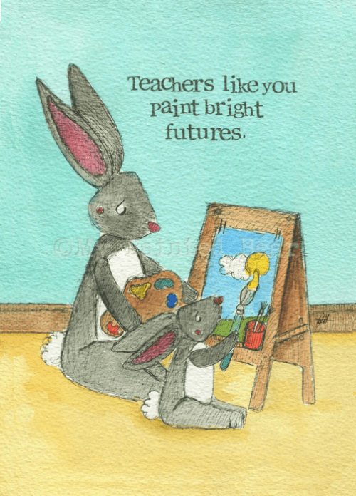 Bright futures (Teacher) my painted bear