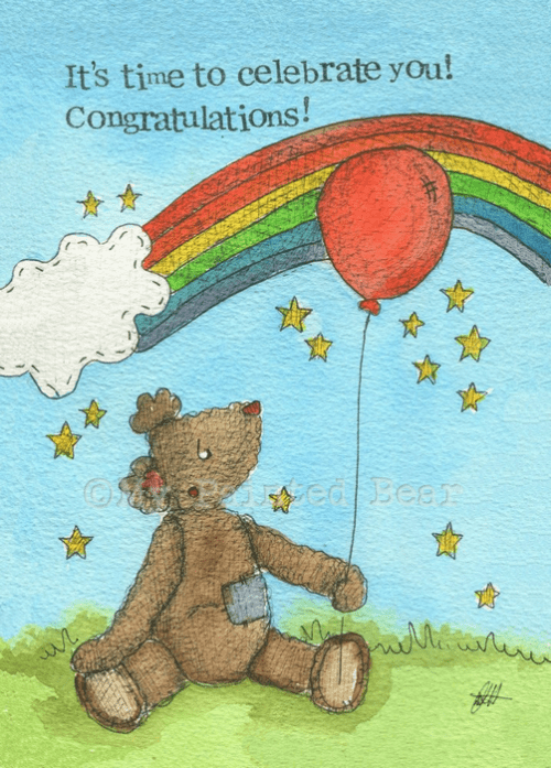 Celebrating you my painted bear