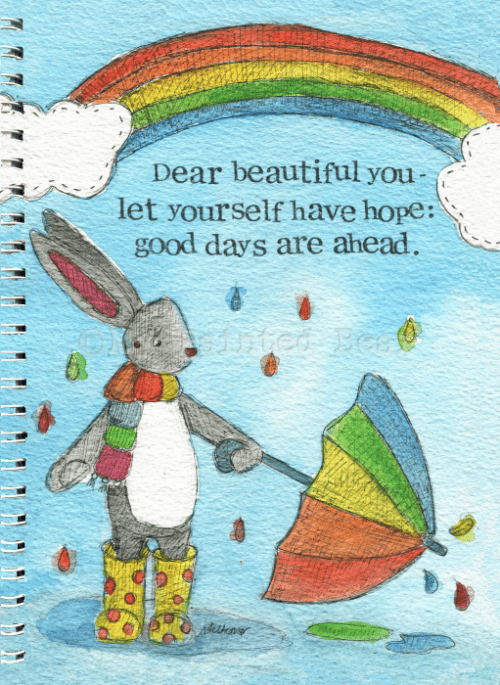 Dear, Beautiful You - A5 Notebook my painted bear