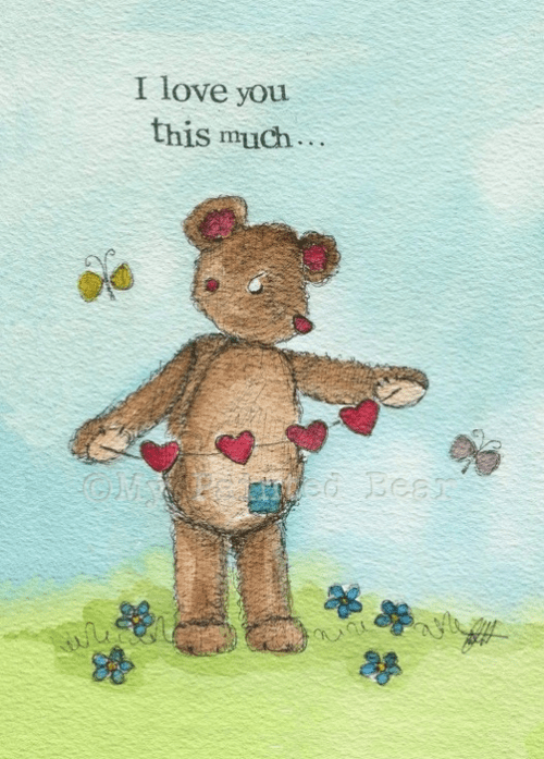 I love you this much my painted bear