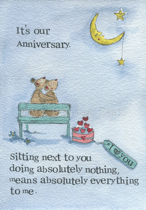 It's our anniversary my painted bear