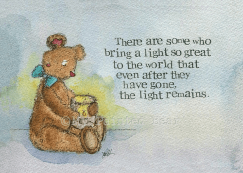 Some who bring a light my painted bear