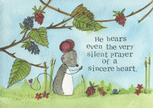 A silent prayer my painted bear