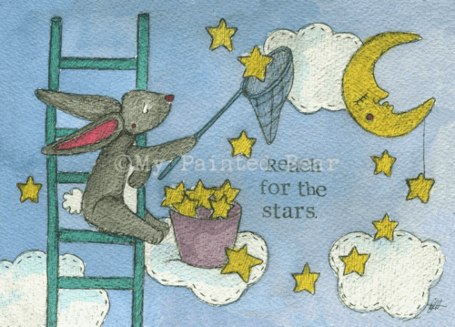 Reach for the stars my painted bear