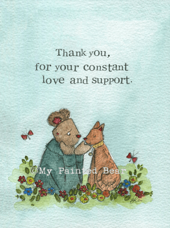 Constant love greeting card