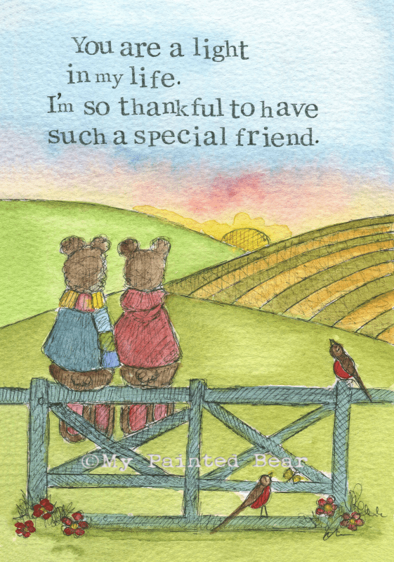 Special Friend greeting card