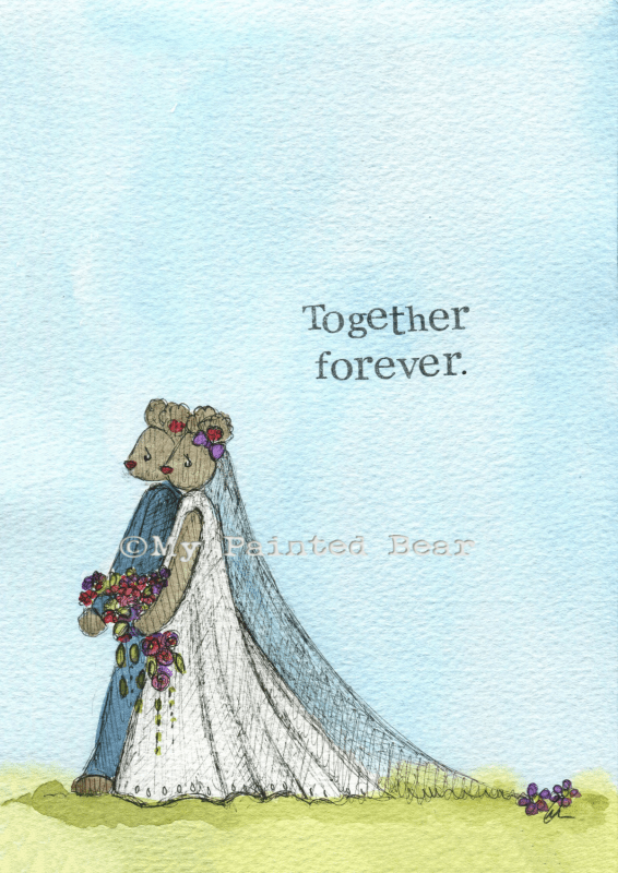 Together forever greeting card