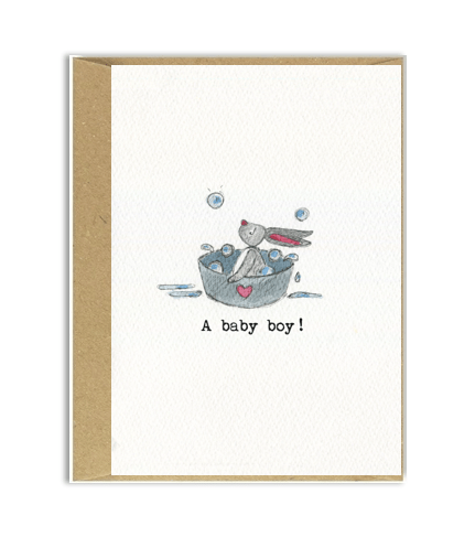 A Baby Boy - Mini Card