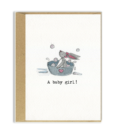 A Baby Girl - Mini Card