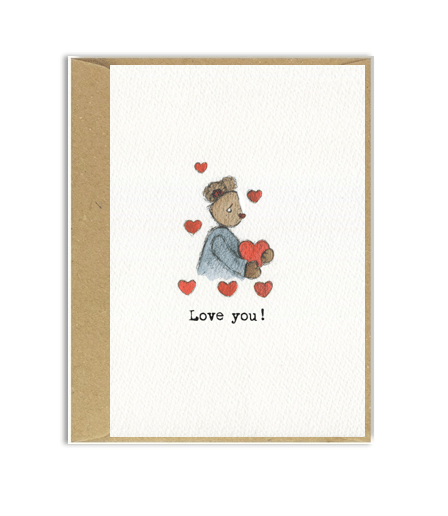 I love you - mini card