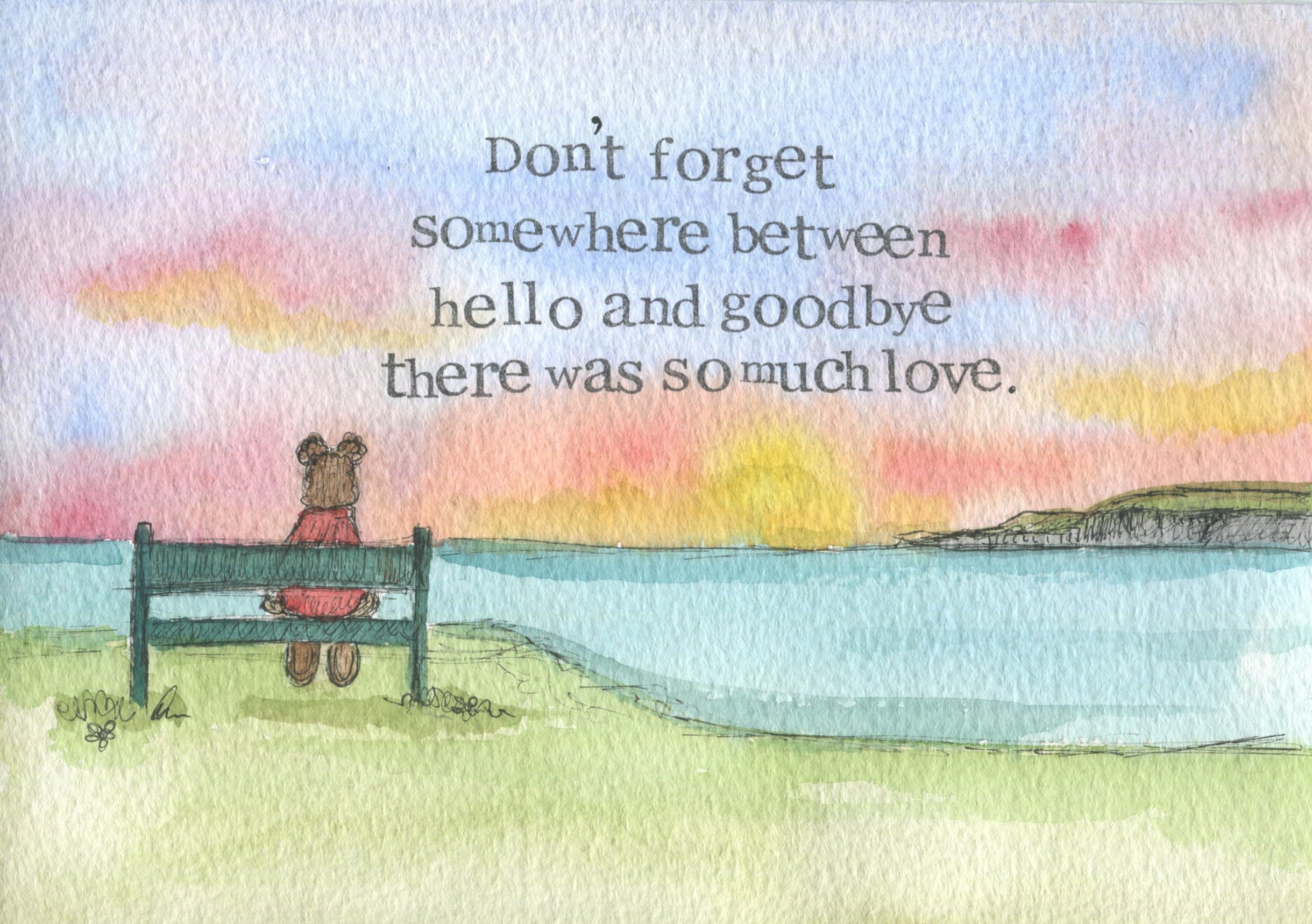 Hello and goodbye