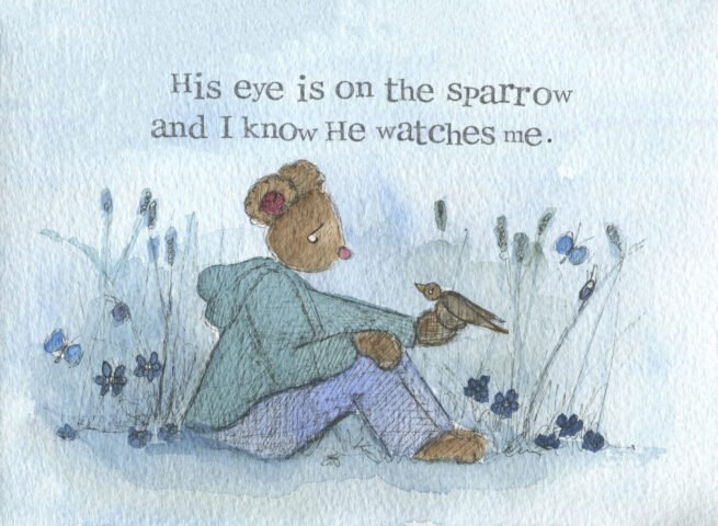 His eye is on the sparrow