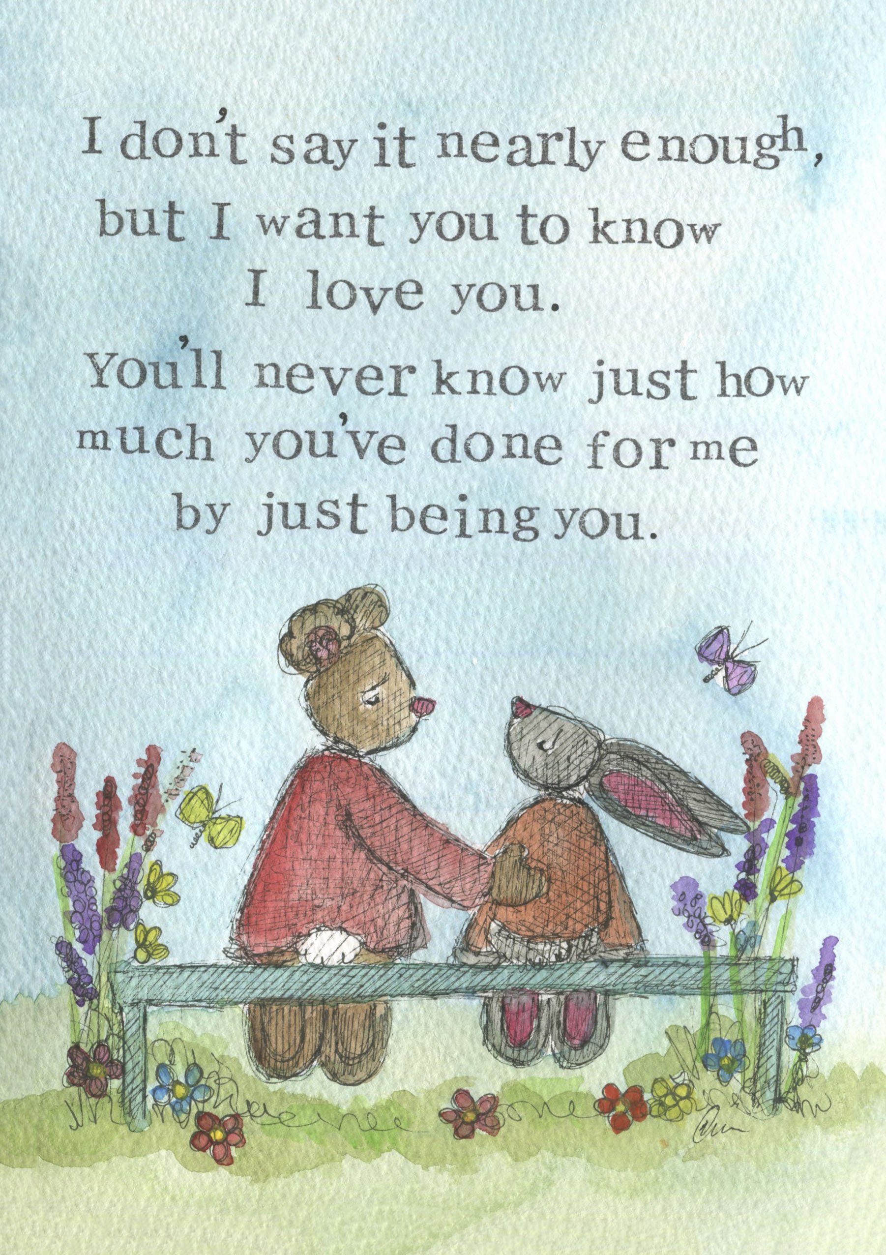 I want you to know - Greeting Card