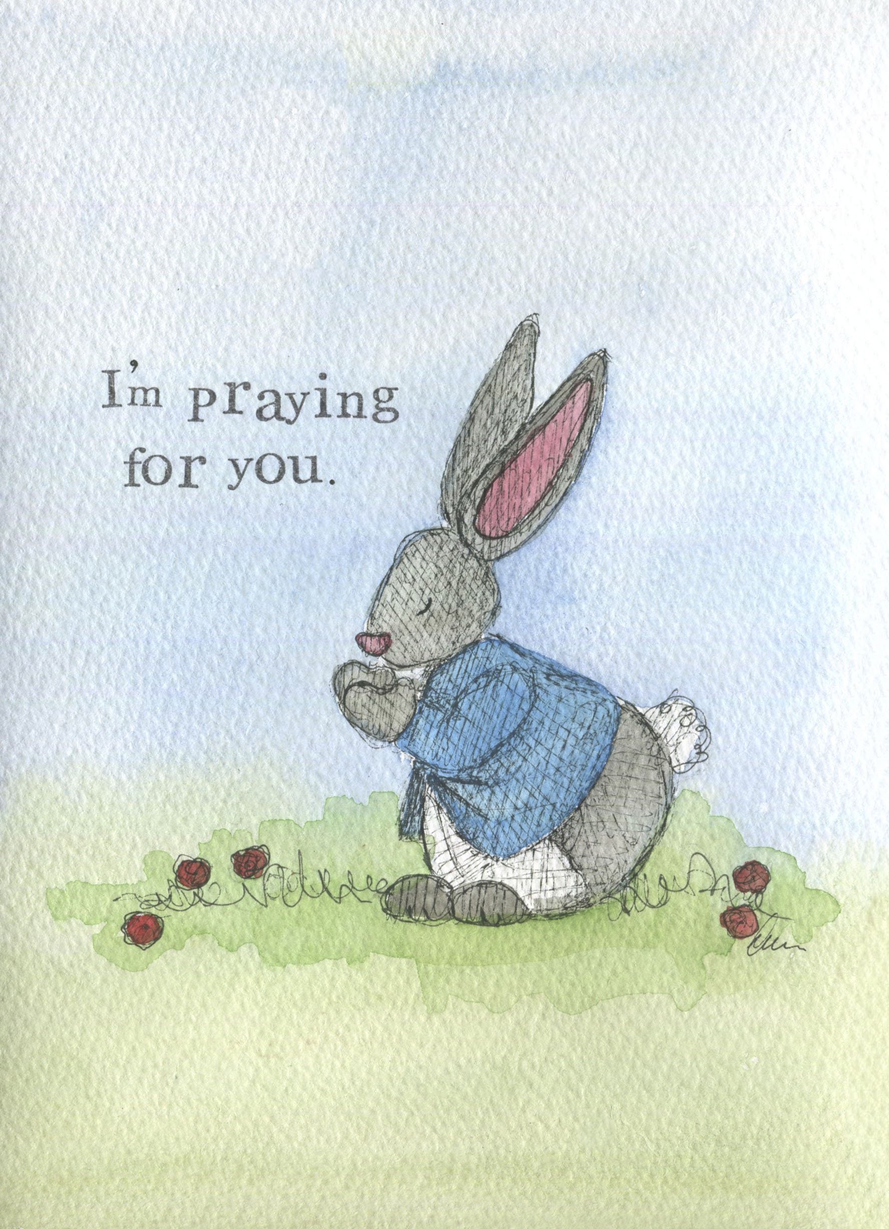 I'm praying for you - greeting card