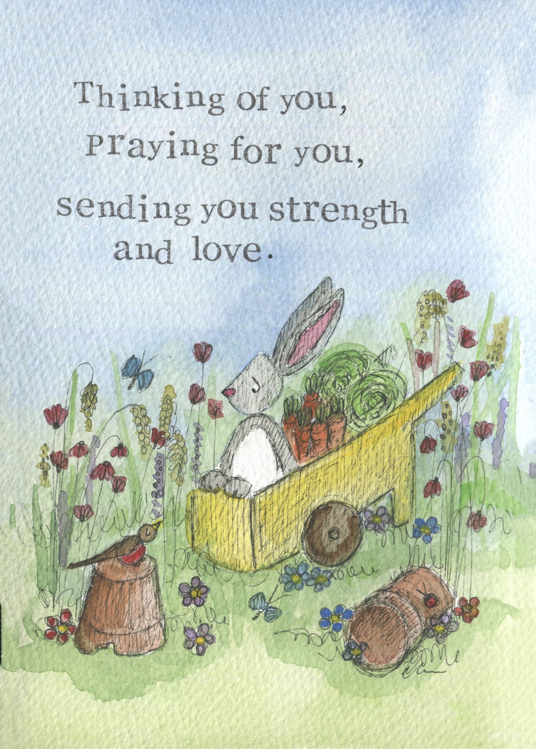 Strength and love - greeting card