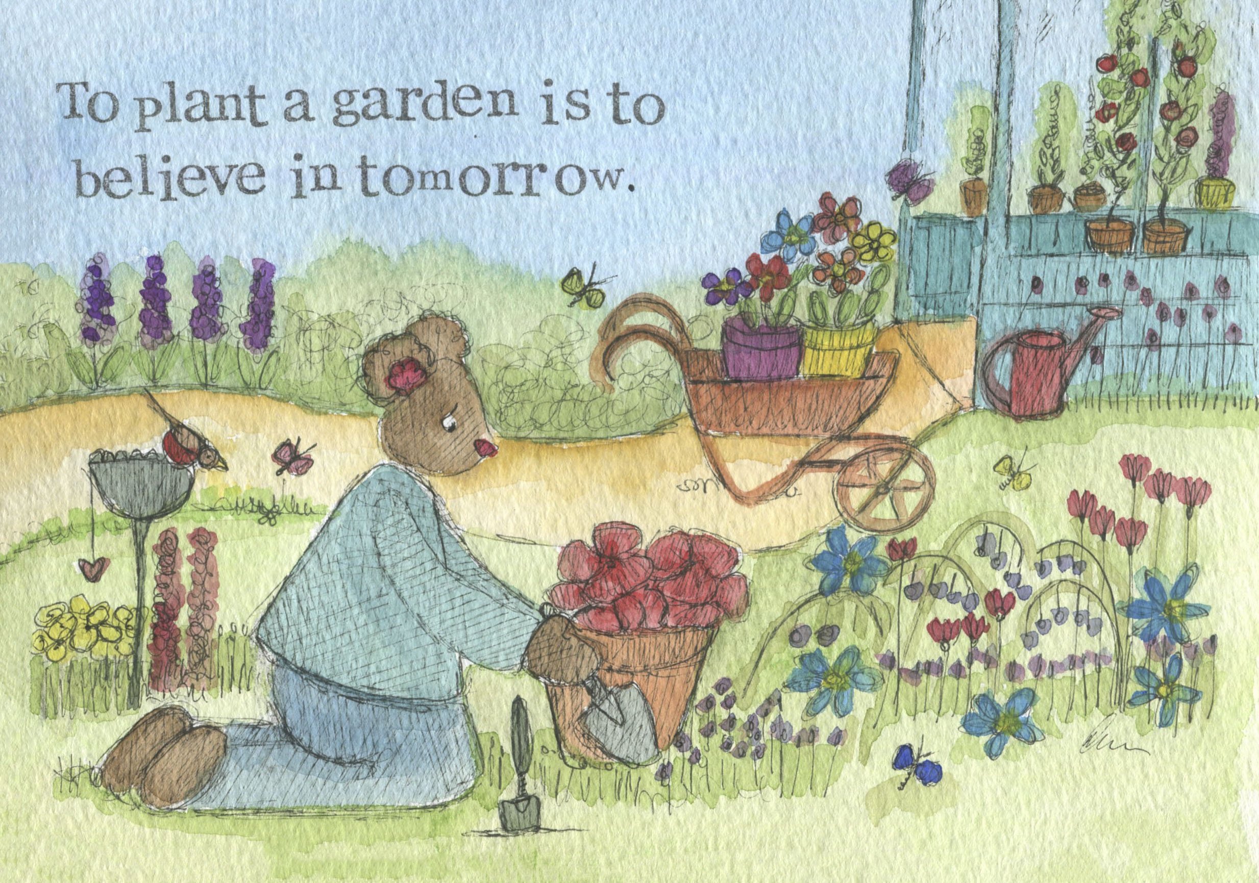 To plant a garden