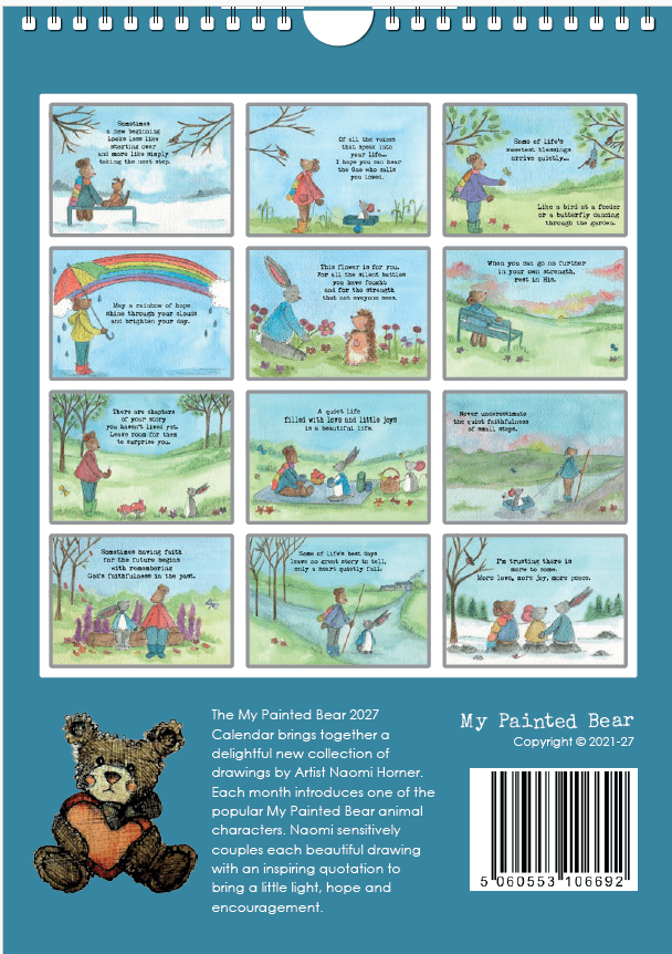 My Painted Bear 2027 Wall Calendar - Image 3